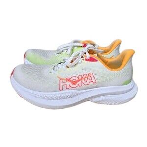 Hoka One One Mach 6 Womens Size 6.5 Running Shoes Sneakers White Lettuce